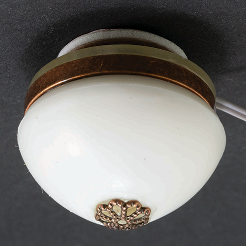 Ceiling Light, Small Globe, Bronze